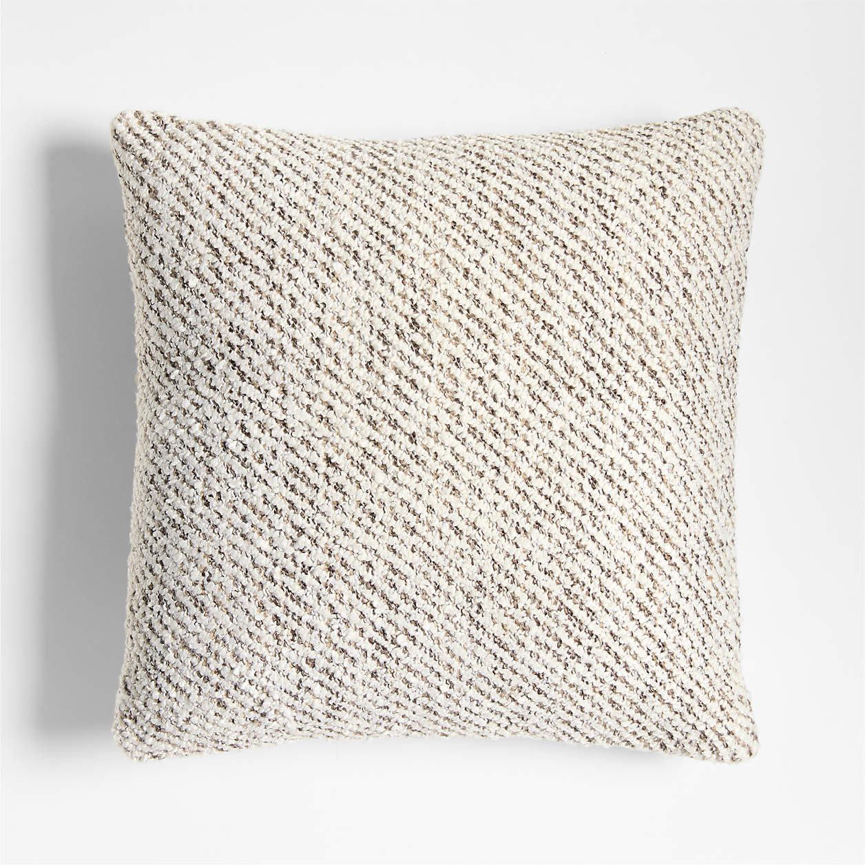 Melange Woven 20"x20" Sierra Tan Indoor/Outdoor Throw Pillow + Reviews | Crate & Barrel | Crate & Barrel
