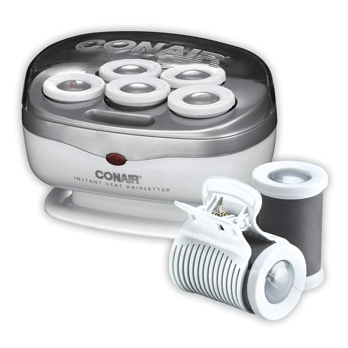 Conair Instant Heat Travel 1.5-Inch Hot Rollers, White, 5 Count | Amazon (US)
