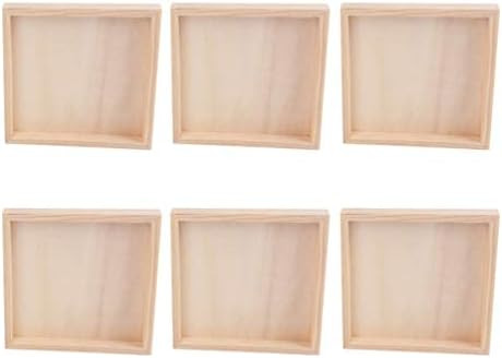 BESPORTBLE 12PCS Wooden Cube Puzzle Storage Tray Puzzle Blocks Tray Wood Square Serving Try for K... | Amazon (US)