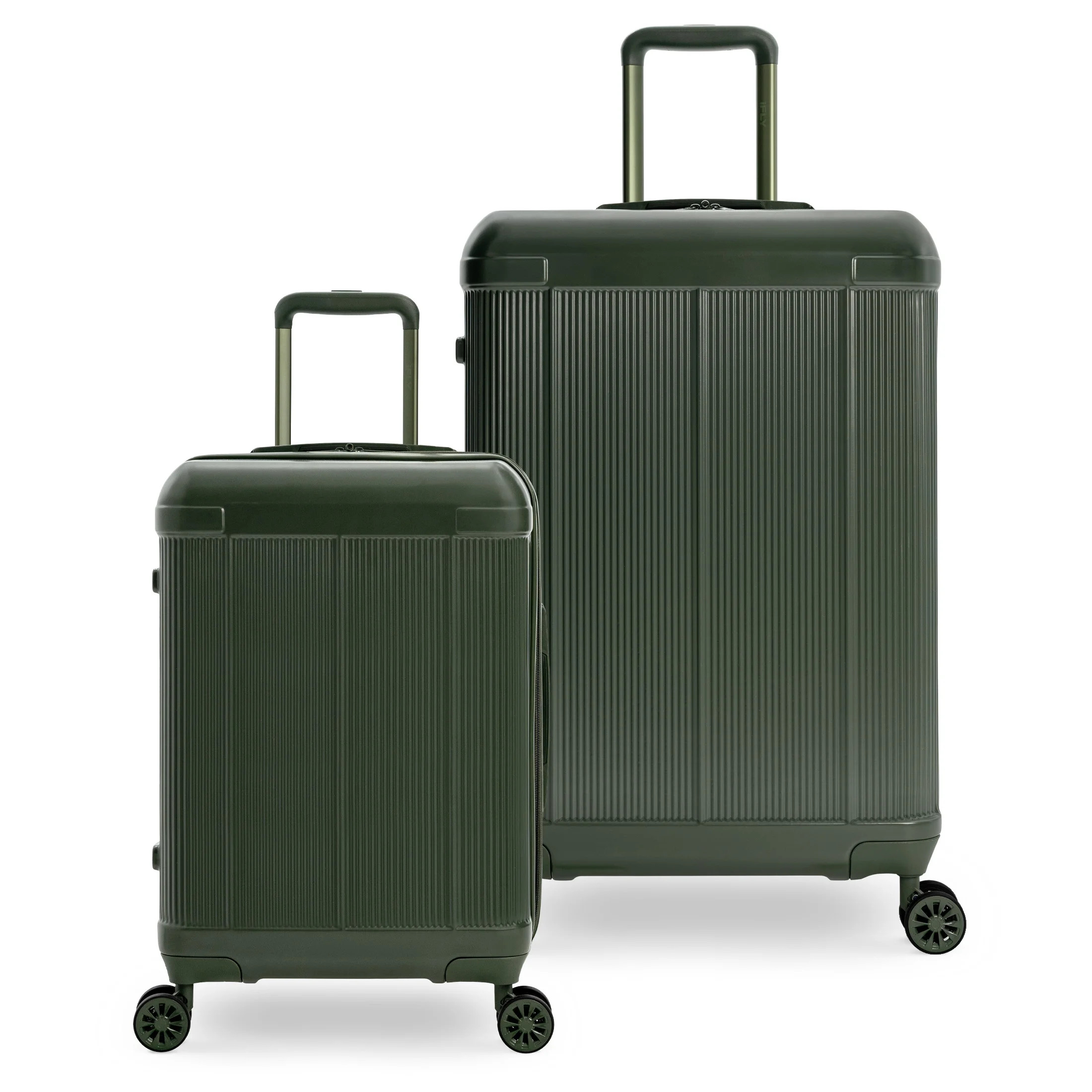 iFLY Rise 2-Piece Hard Side Set, 20" Carry-on and 24" Checked Expandable Spinner Luggage, Moss - ... | Walmart (US)