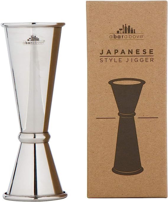 Japanese Jigger - Premium Double Cocktail Jigger, 1oz/2oz made from Stainless Steel 304 | Amazon (US)