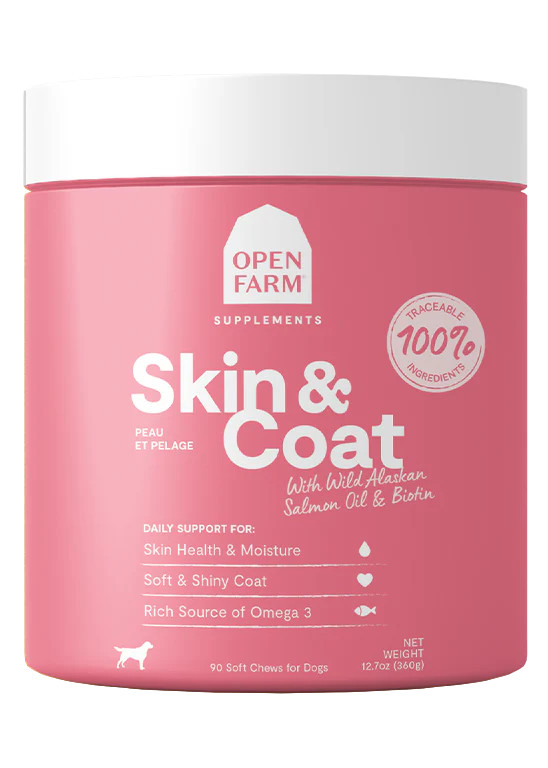 Skin and Coat Supplements for Dogs - Open Farm | Open Farm Pet