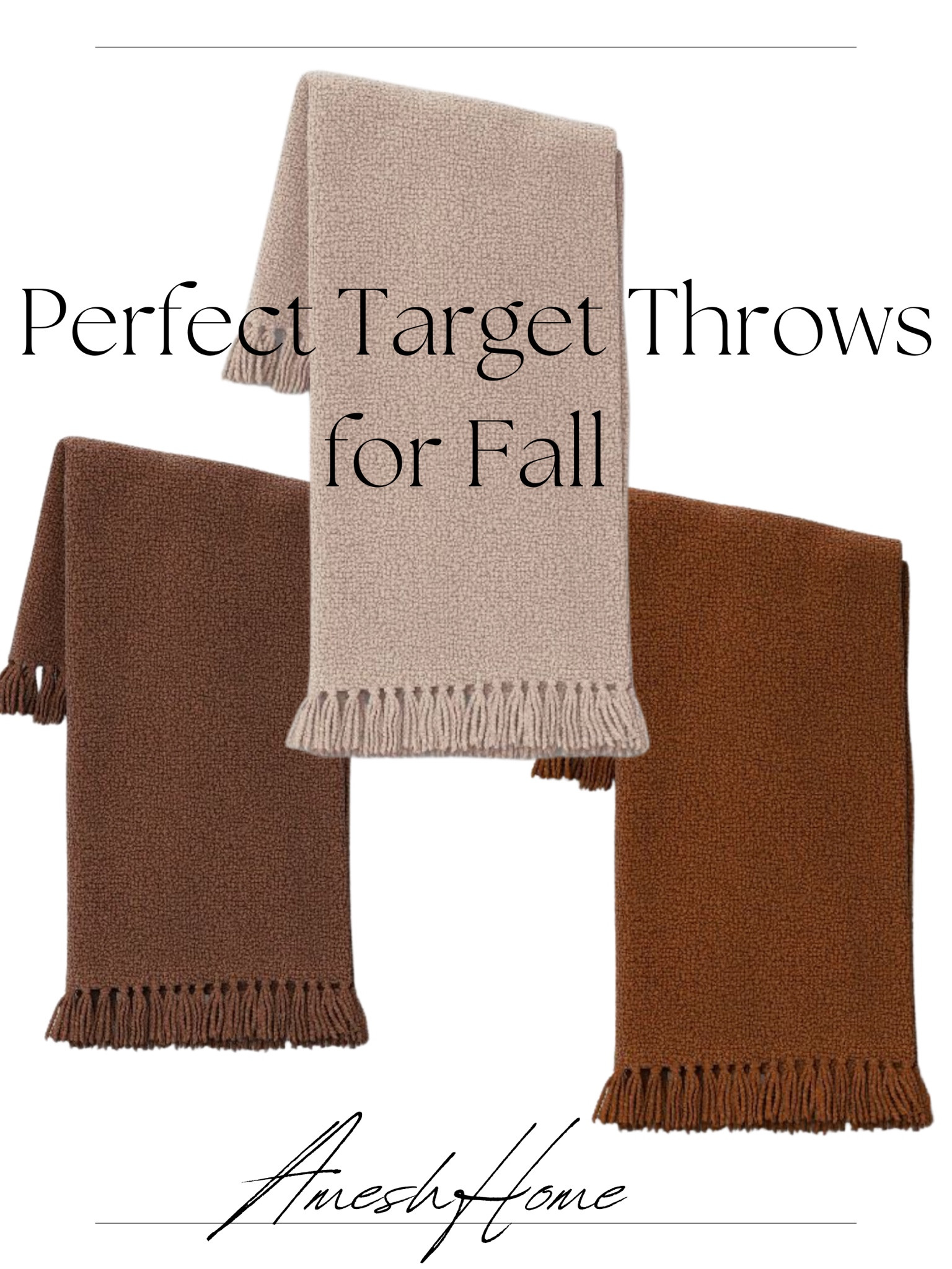 Target throws for Fall in beautiful browns

#LTKfamily #LTKhome #LTKSeasonal