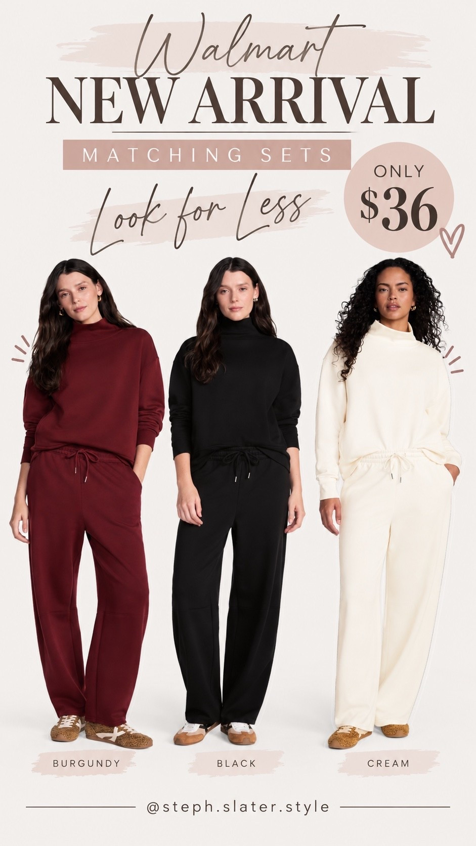 Obsessed with these matching sets from Walmart. A look for less and under $40.