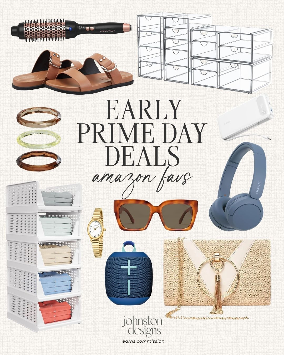 Early prime day finds worth adding to cart. From travel essentials to everyday favorites, these amazon deals are too good to miss!

Early prime day picks, amazon sale finds, home storage, travel must haves, wireless headphones, portable charger, summer sandals, designer inspired sunglasses, jewelry stack, hot air brush, woven clutch, closet organizers, bluetooth speaker, amazon accessories, deal roundup 

 #LTKootd #LTKSaleAlert