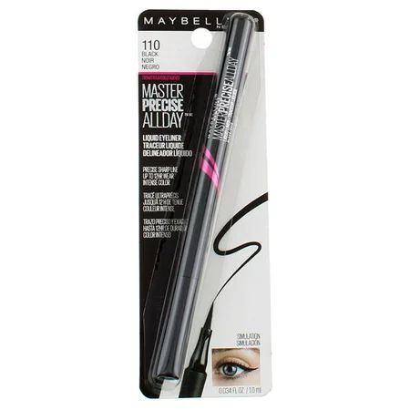 Maybelline Master Precise Liquid Eyeliner Black 0.034 fl oz | Walmart (US)