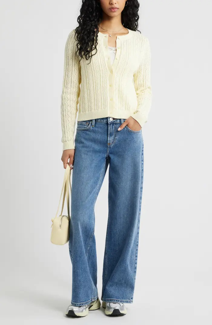 Pointelle Knit Cardigan | Nordstrom