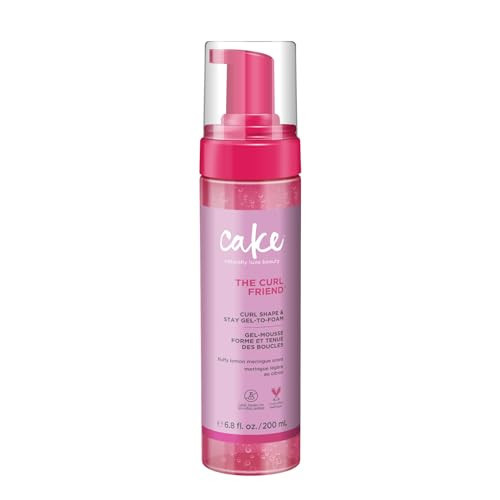 Cake Beauty Gel-to-Foam Curl Styler, The Curl Friend – High Hold & Definition - Frizz Protection- Infused with Coconut Oil & Shea Butter - For Curly Hair- 6.8 fl oz./ 200 mL | Amazon (US)