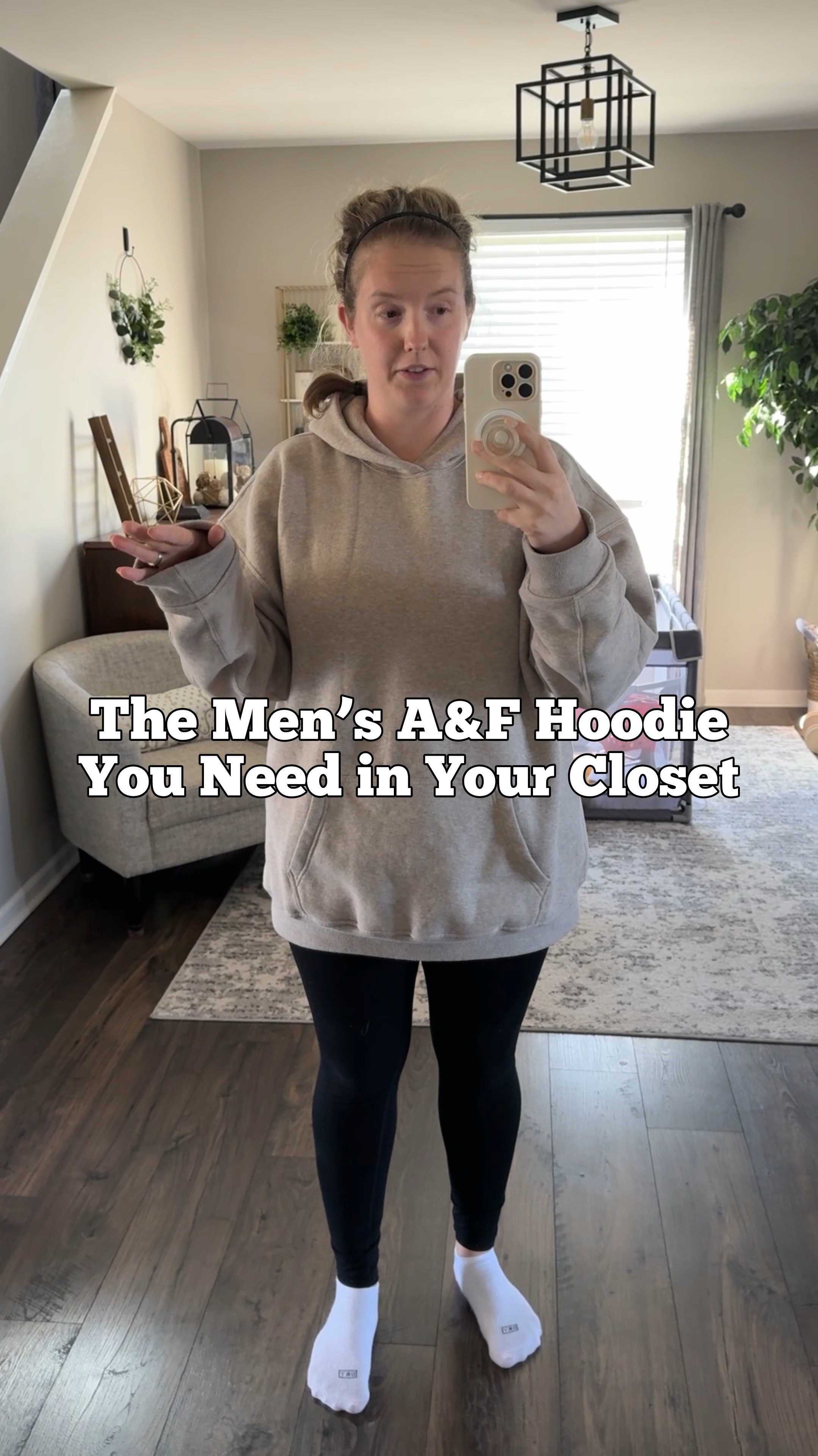 Technically this is a men’s hoodie but ladies, we need it! I ordered my true to size large but got it in the Tall option so that it’s nice and long to cover my butt in leggings and also buys me some extra sleeve length! It’s the easiest fashion hack of the season!

#LTKActive #LTKVideo #LTKMidsize