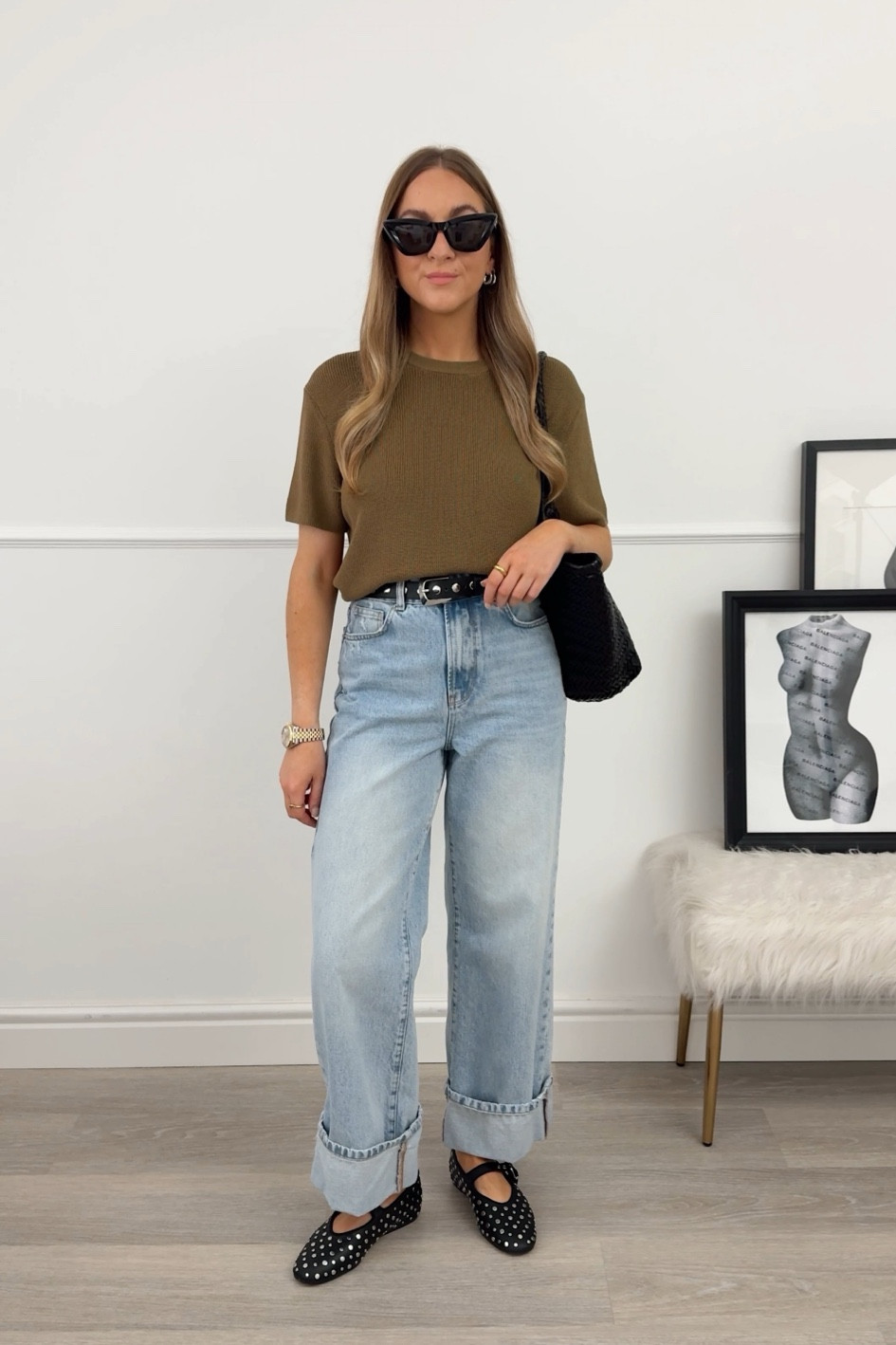 Studded Mary Jane ballet flats outfit 

#LTKautumn #LTKstyletip #AugustBrandSpotlight