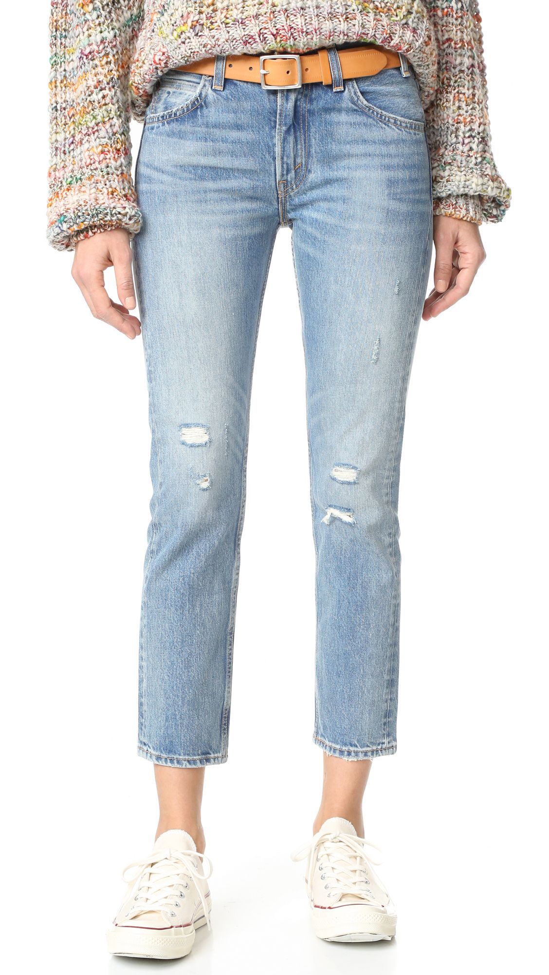 505 C Cropped Slim Straight Jeans | Shopbop