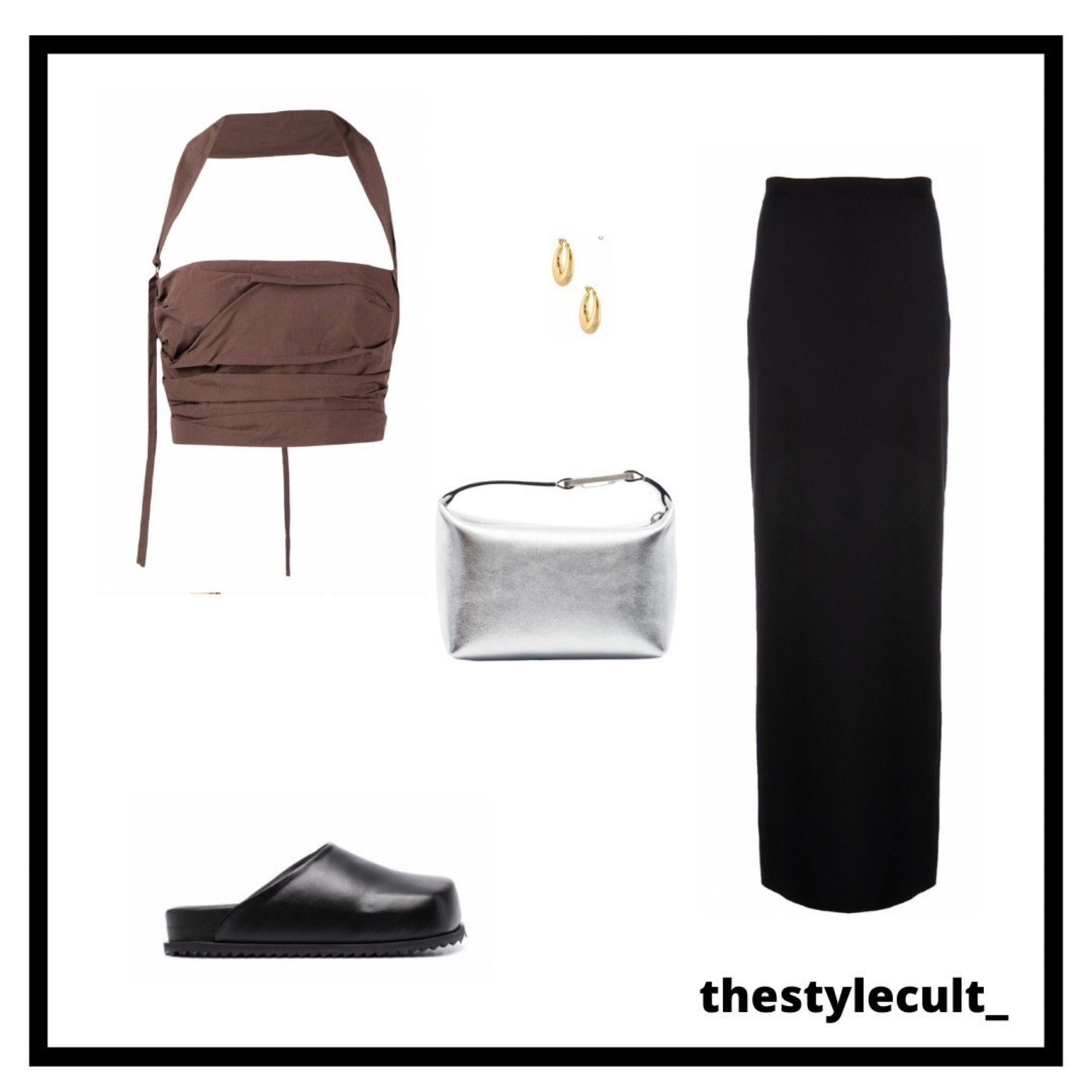 • jacquemus halter top | gold hoops | rosetta getty maxi skirt | yume yume chunky slides | eera metallic bag

#LTKstyletip #LTKitbag #LTKSeasonal