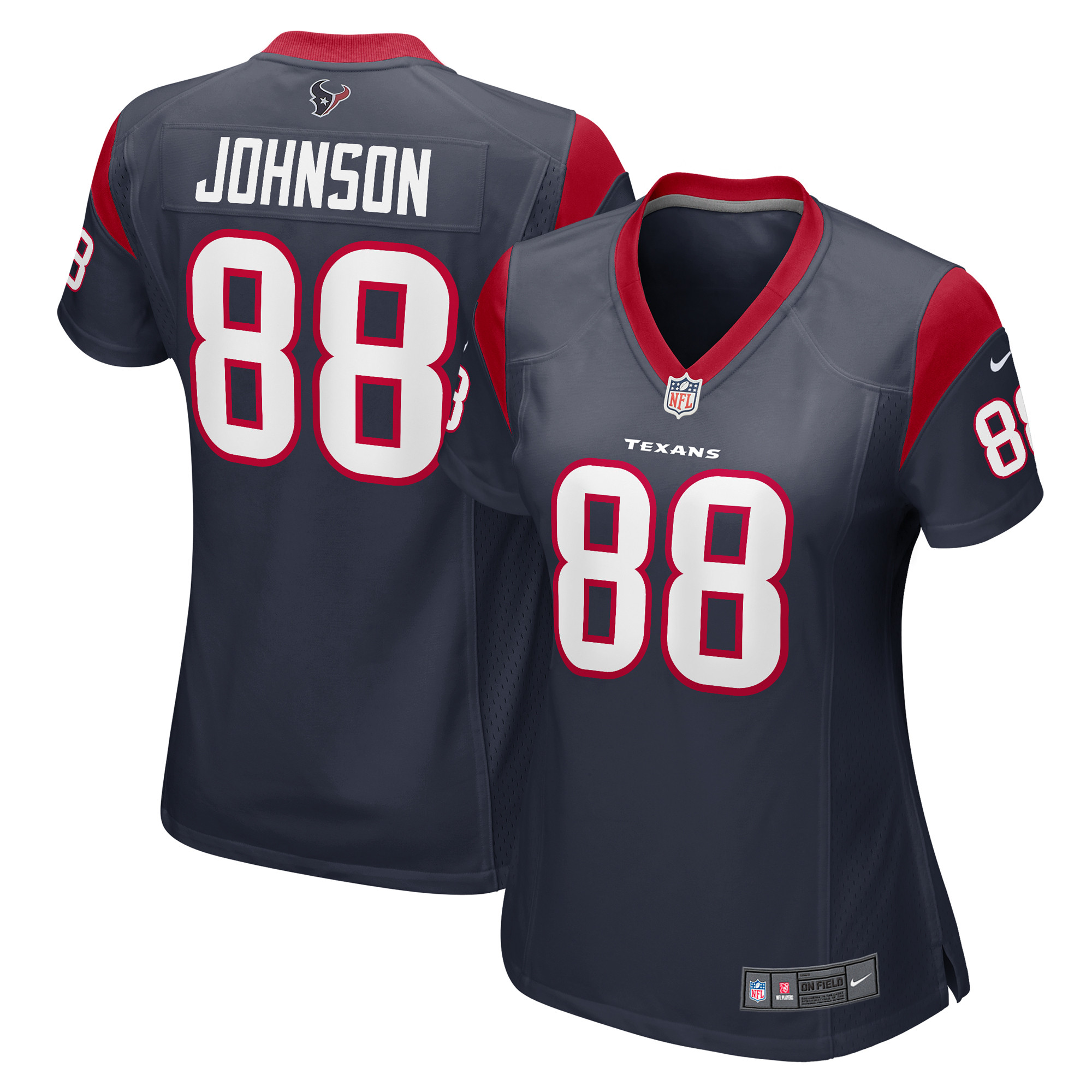 Women's Nike Johnny Johnson Navy Houston Texans Team Game Jersey | Fanatics