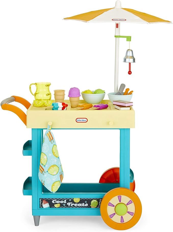 Little Tikes 2-in-1 Lemonade and Ice Cream Stand with 25 Accessories and Chalkboard For Kids Ages... | Amazon (US)
