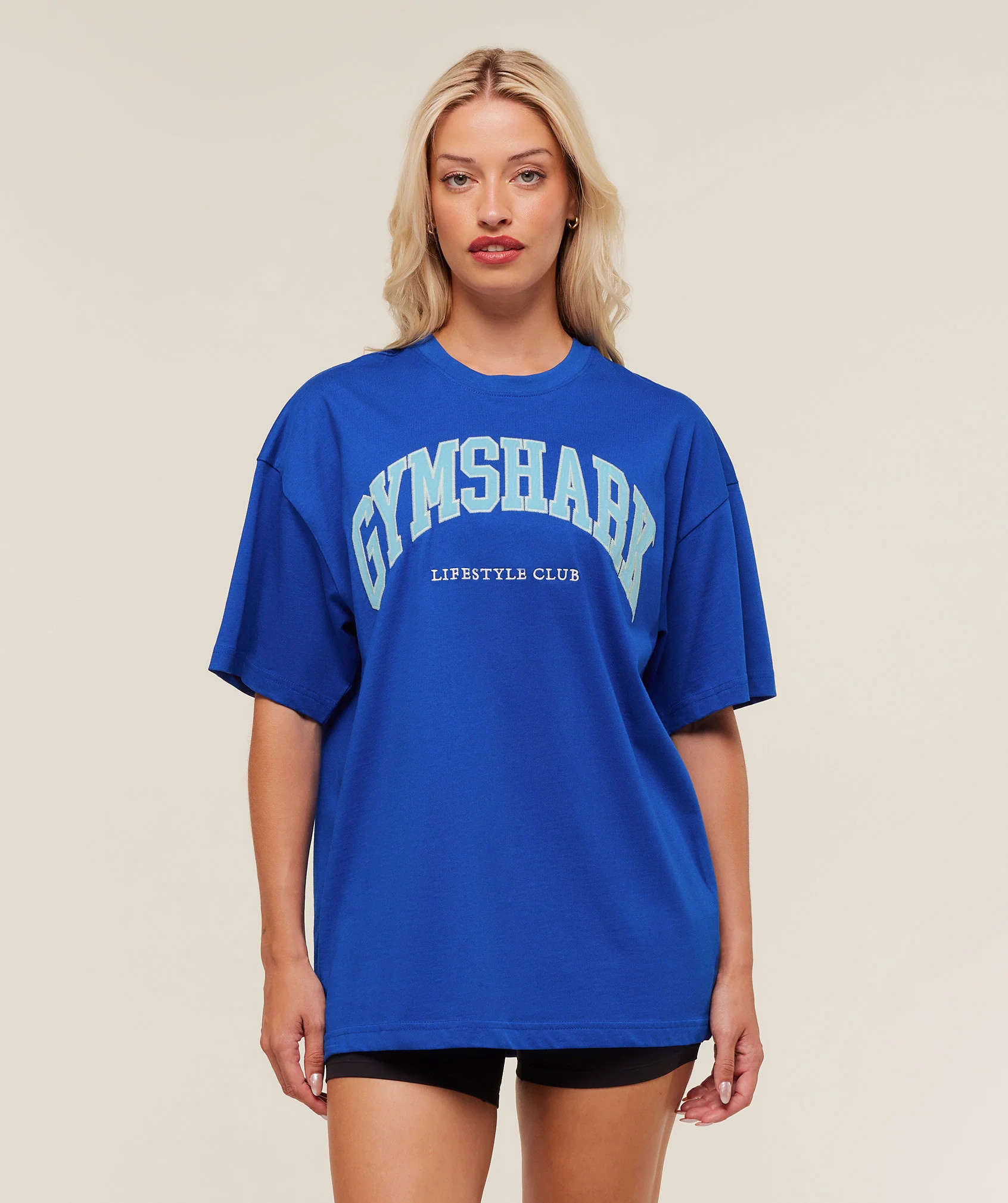 Gymshark Collegiate Graphic T-Shirt - Athletic Blue | Gymshark US