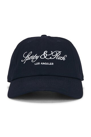 Sporty & Rich Vendome LA Hat in Dark Navy - Navy. Size all. | FWRD 