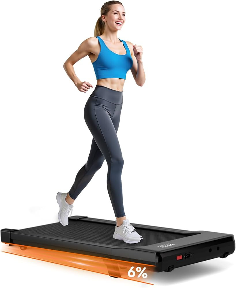 DeerRun 2025 Upgrade Walking Pad with Incline, Smart Under Desk Treadmill for Home Office, Treadm... | Amazon (US)