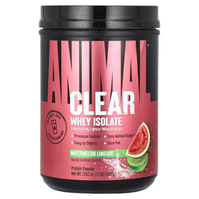 Animal Clear Whey Isolate, Watermelon Limeade, 1.1 lb (500 g) | Target