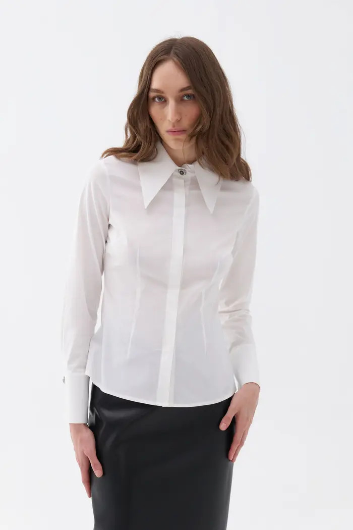 Nocturne Shirt with Stone Button Design | Nordstrom | Nordstrom