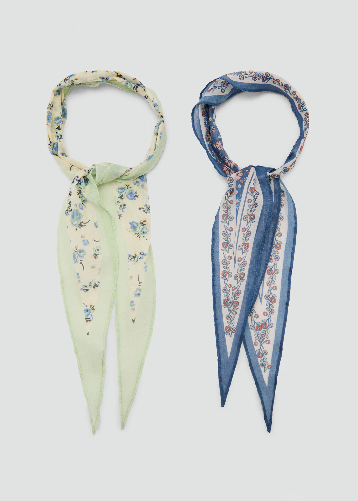 Set of 2 printed handkerchiefs - Women | MNG Australia | Mango (US/MX/AU)