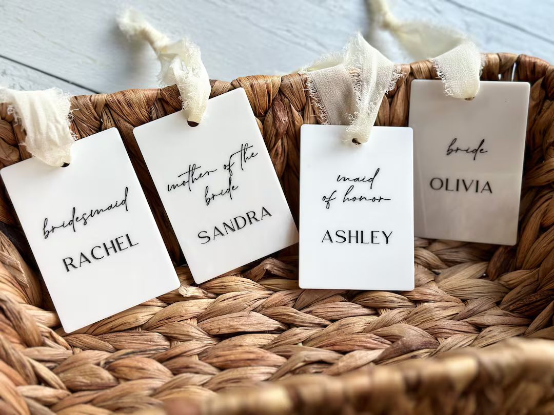 Personalized Hanger Tags Wedding Dress Tag Modern Wedding - Etsy | Etsy (US)