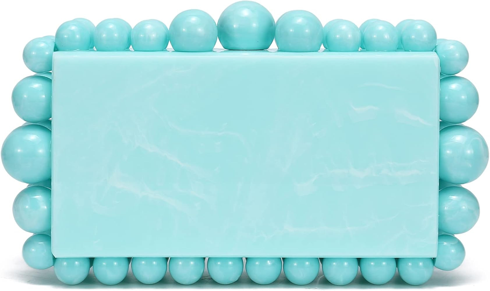 HIYOLALA Acrylic Evening Clutch Bag for Women Marble Handbag Pearl Clutch Purses for Formal Weddi... | Amazon (US)