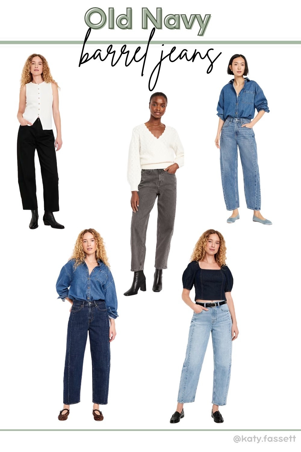If you’ve been on the fence about trying barrel jeans, these from old a navy are so good! 