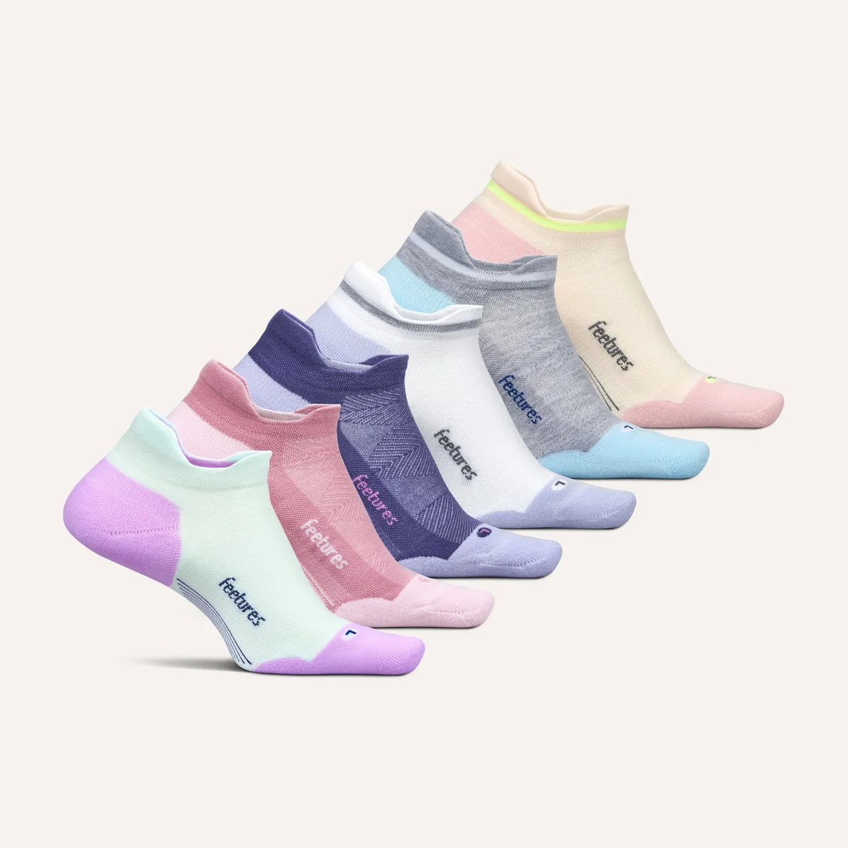 Elite Max Cushion No Show Tab 6 Pack Sock | Feetures | Feetures