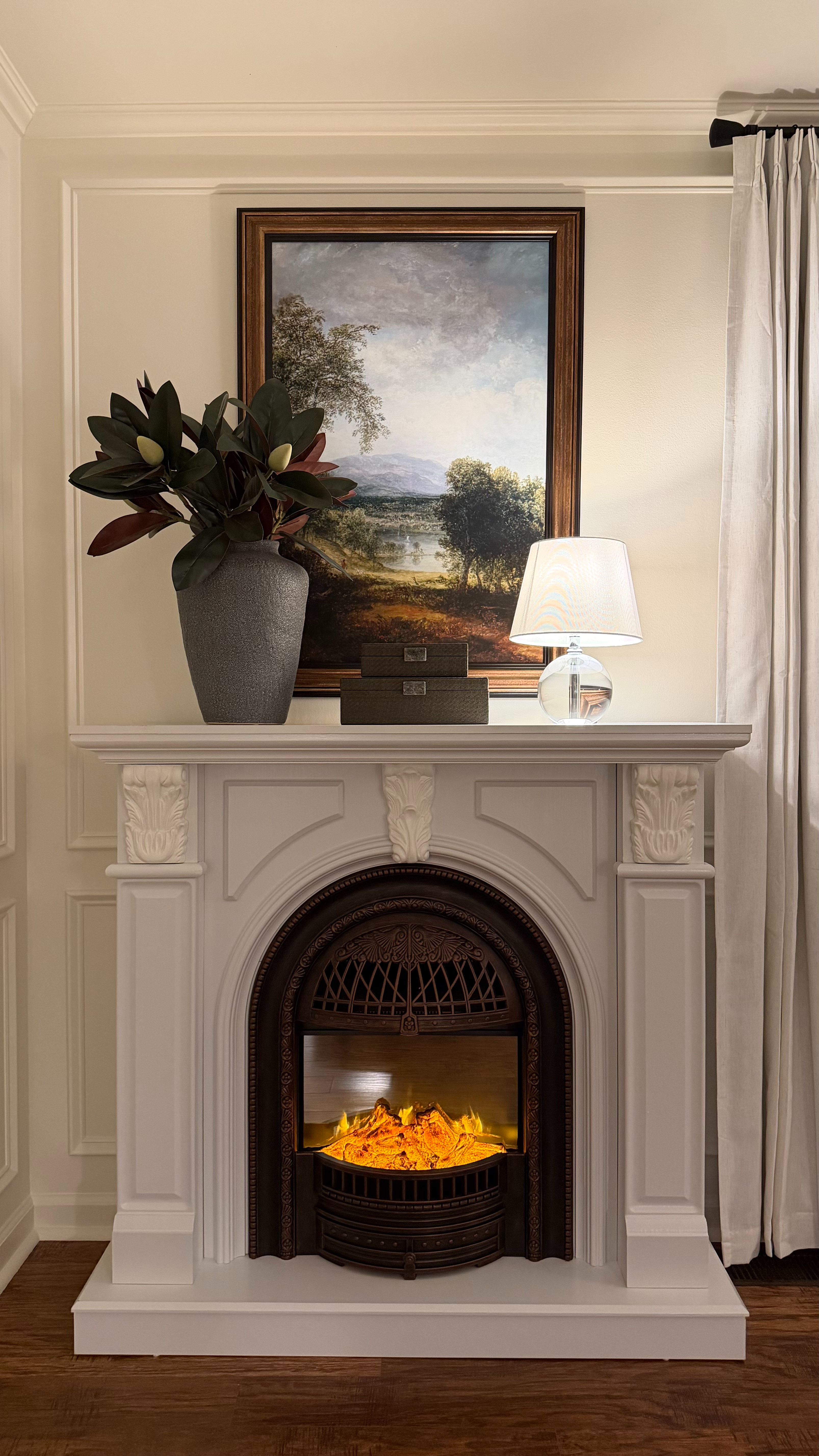 Still cannot get over this gorgeous French style electric fireplace. Linking more of my favorite electric fireplaces in time for cozy season! (Many of which are on sale.) 

 #LTKHome #LTKSaleAlert