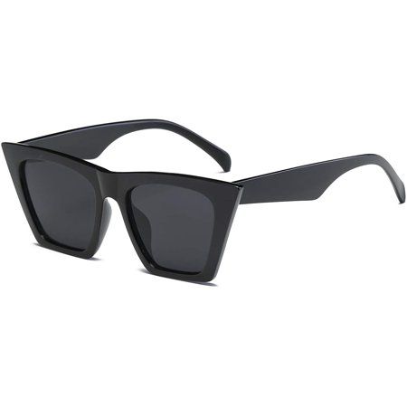 QWZNDZGR Vintage Square Cat Eye Sunglasses Women Trendy Cateye Sunglasses B2473 | Walmart (US)