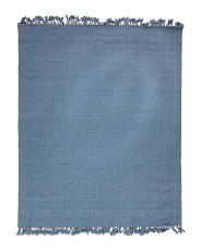 8x10 Wool Blend Amalie Hand Woven Fringe Border Area Rug | Home | Marshalls | Marshalls