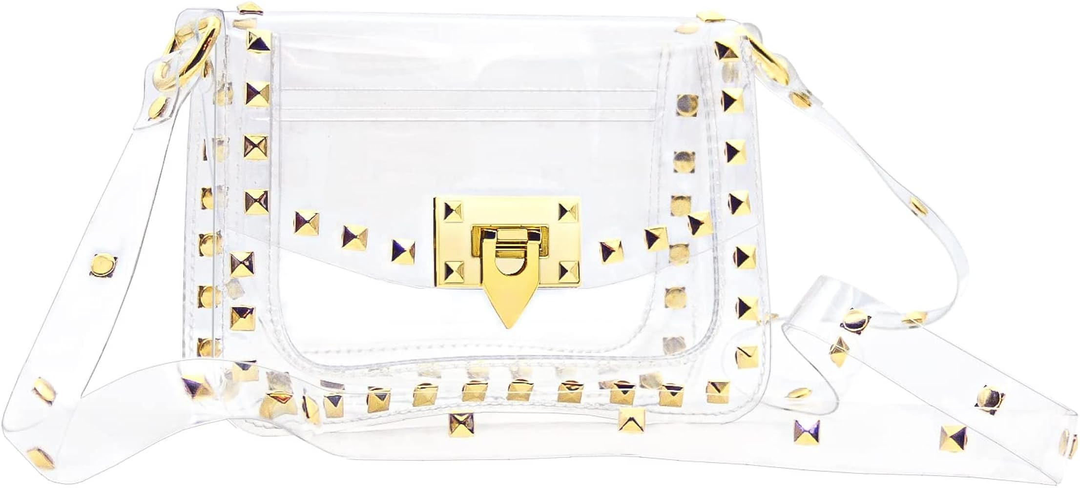 NEW RUICHENG Clear Purse for Women, Clear Crossbody Bag, Bag Stadium Approved | Amazon (US)