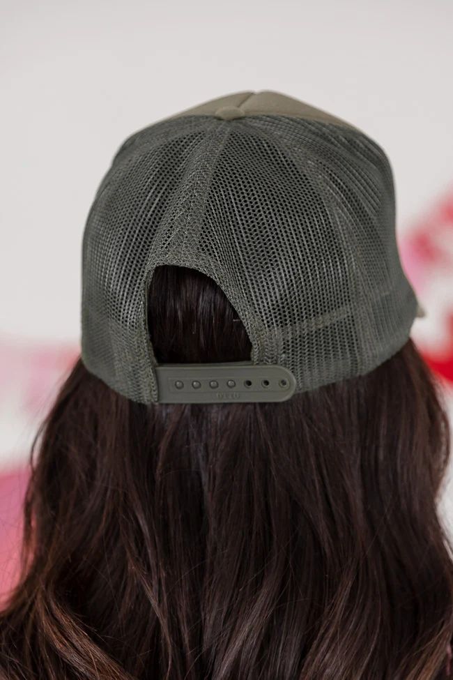 Bless Your Heart Patch Olive Trucker Hat | Pink Lily