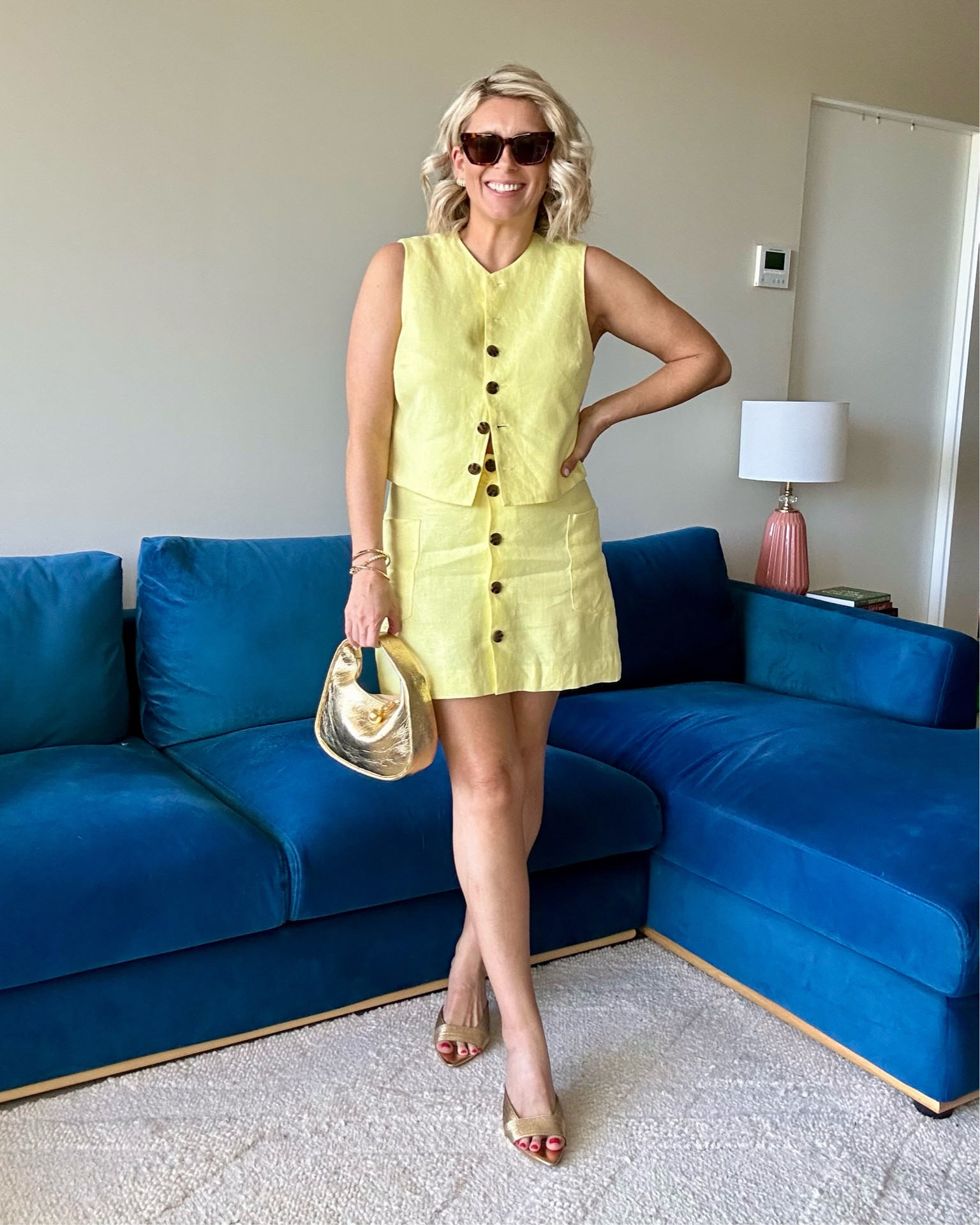 This linen matching set paired back with gold accessories was the perfect day-to-night ensemble for last weekend’s beach-side Christmas lunch and drinks. 

Top: 14 (I sized up) 
Skirt: 10 

#LTKaustralia #LTKpartywear #LTKsummer