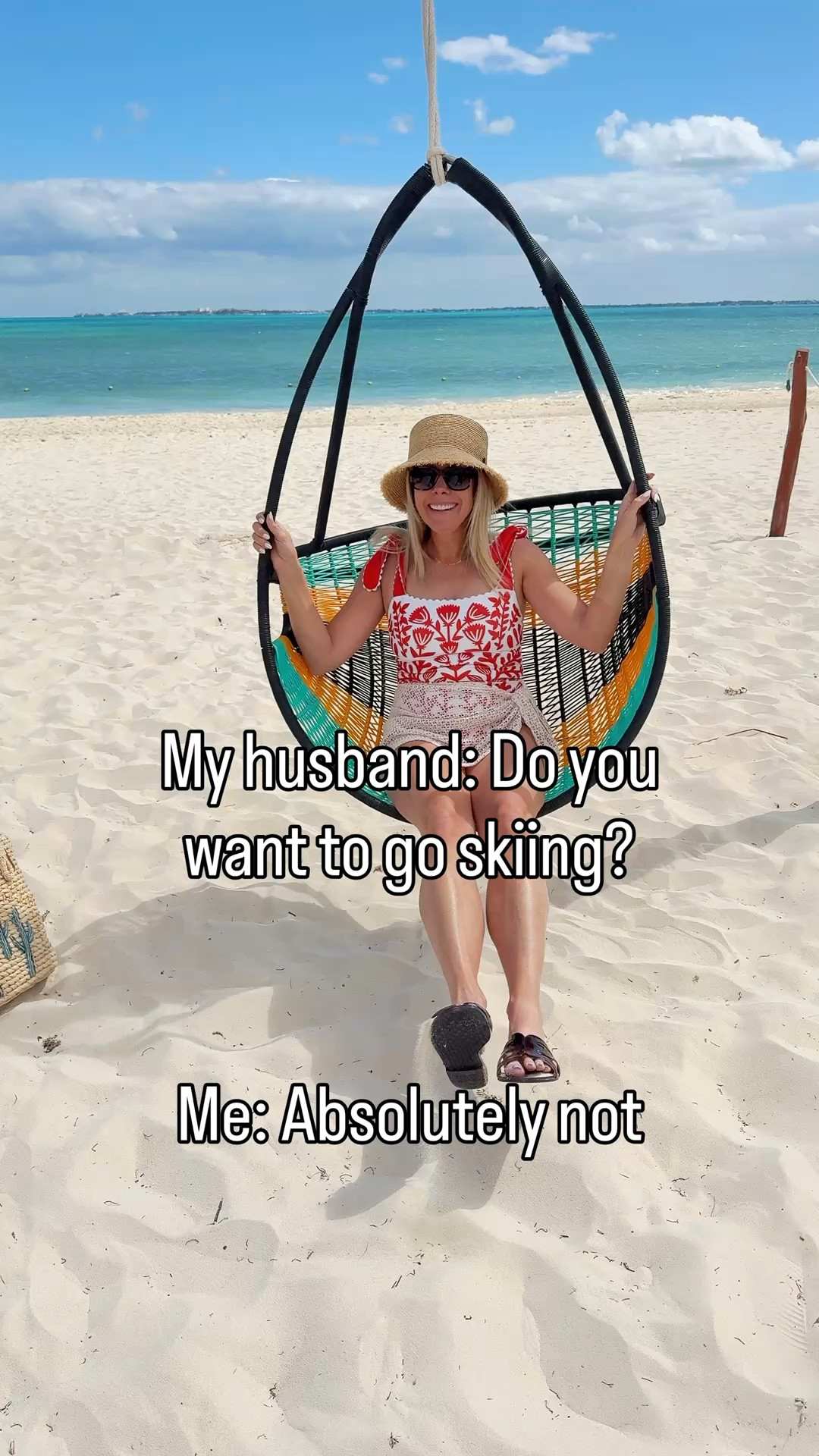 Size small one piece swimsuit and crochet coverup. Bucket hat size small and jelly sandals run true to size. In the 8 

#LTKSwim #LTKTravel #LTKootd