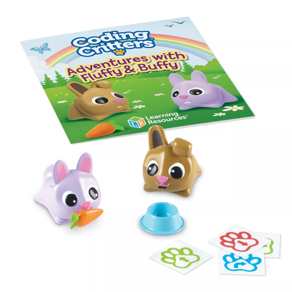 Learning Resources Coding Critters Pair a Pets Bunnies Fluffy & Buffy, Early STEM Coding Toy, Int... | Target