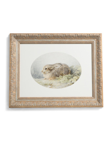 16x20 Oval Bunny Copper Gold Framed Wall Art | TJ Maxx