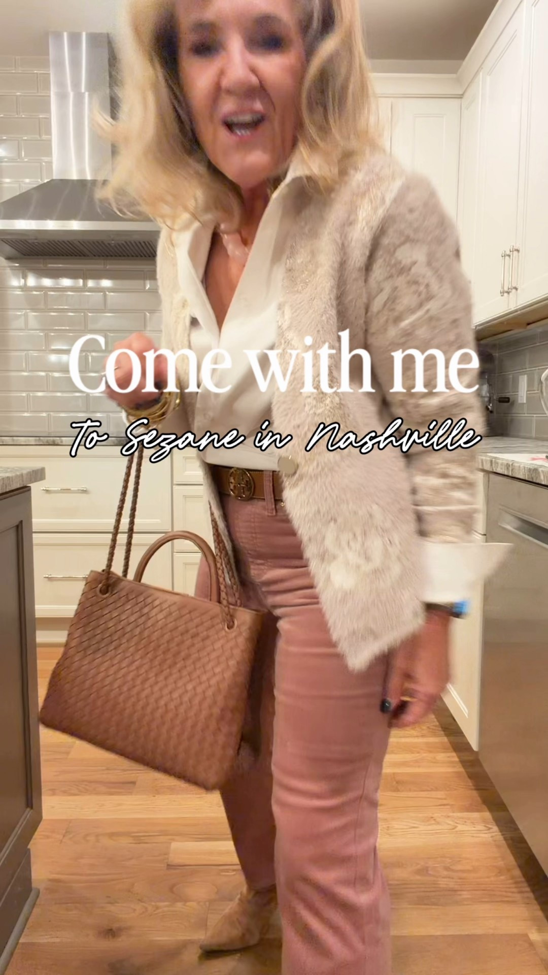 I went to the Sezane store in Nashville the other night wearing Chicos! Ha!! But I loved my outfit. On sale now! 
Pink velvet jeans I sized down to a .5 for a fitted look 
Sweater size 1.0
No iron blouse size 1.0
Quince tote this is the large 
Suede boots size up 1/2 size 

Also linking done of my Sezane favorites. A beautiful French brand  

#LTKSaleAlert #LTKvlog #LTKOver40