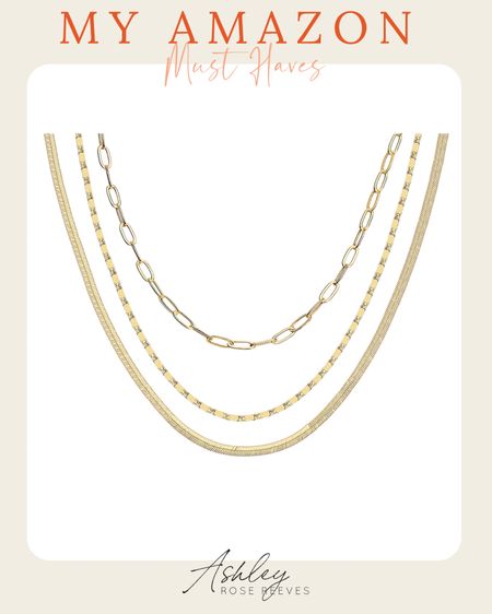 My Amazon Must Haves
PAVOI 14K Gold Plated Layered Triple Chain

#LTKcurves #LTKunder50 #LTKFind