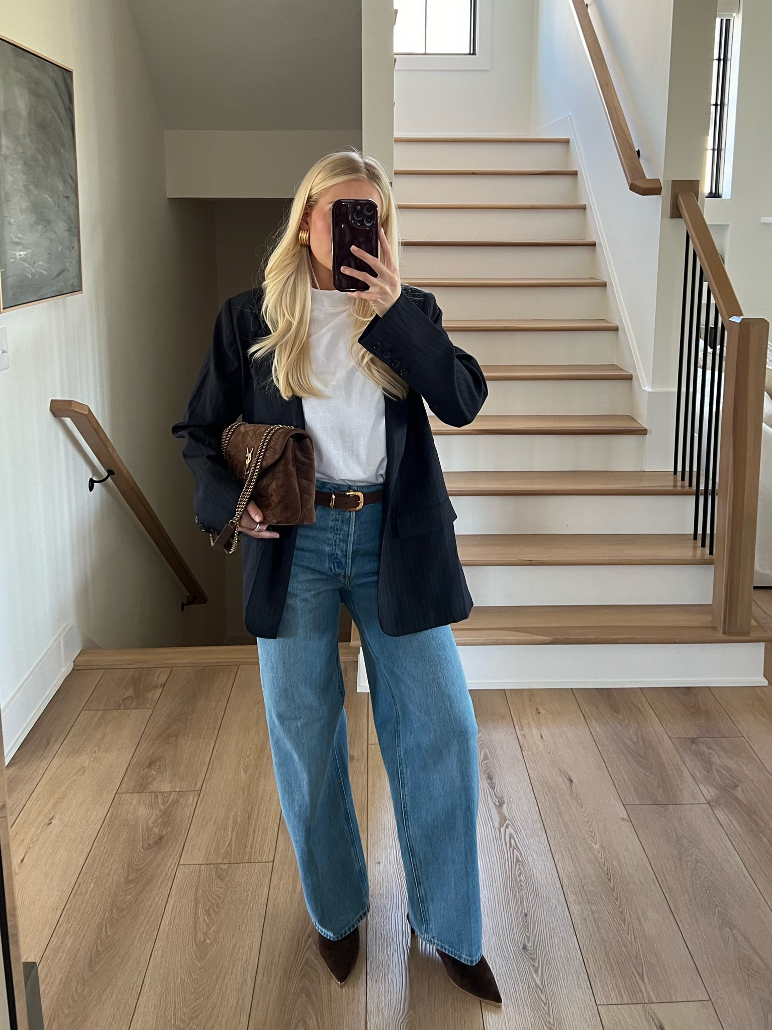 Fall is calling! Size small in blazer & in tee, size 27 in jeans (wash: 5 yrs kiss n tell bl), shoes run tts! Linked similar in all! 
Use code: Kathleen15 for a discount in the Heaven Mayhem website! 

#kathleenpost #falloutfit

#LTKSeasonal #LTKStyleTip