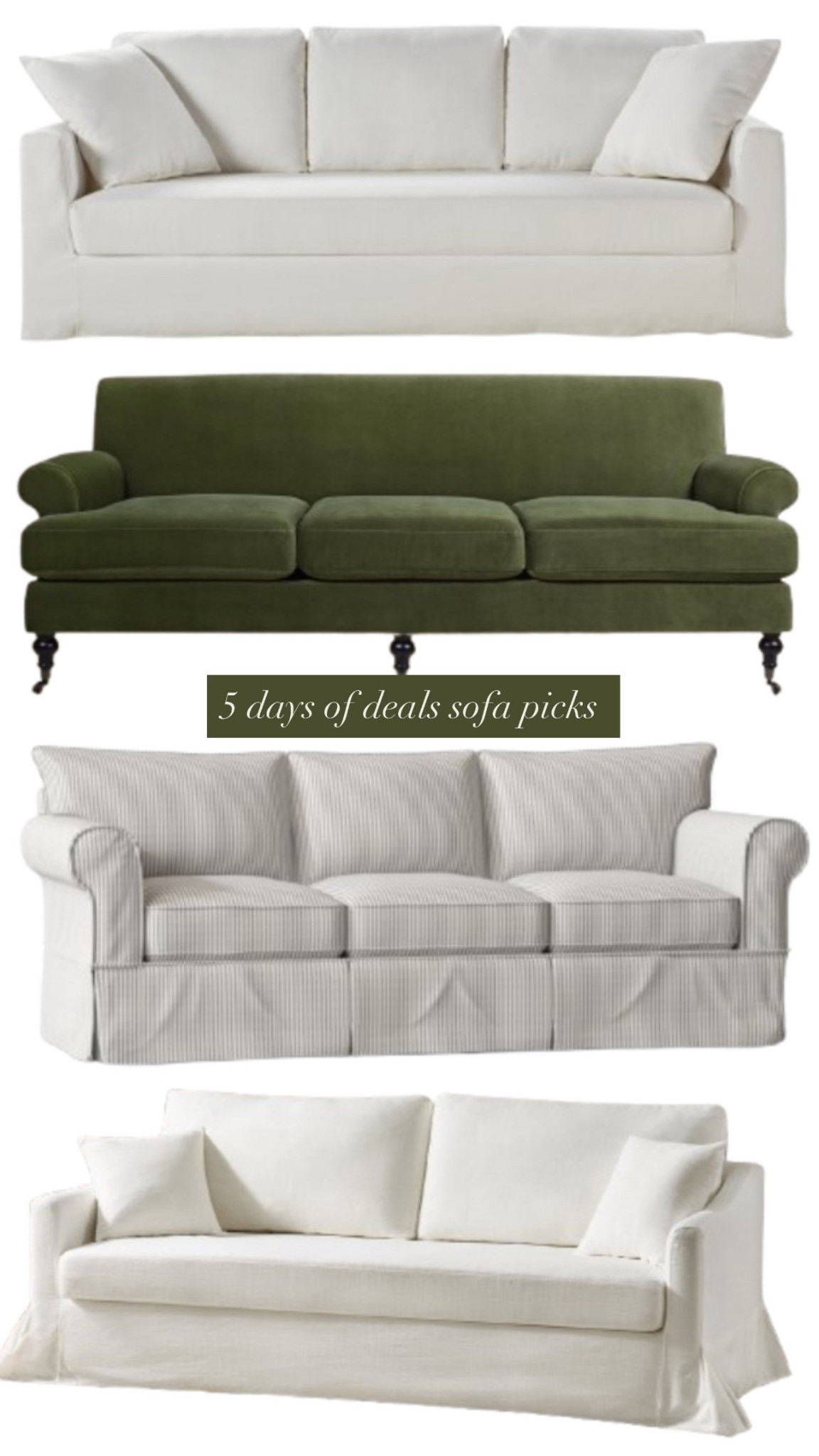 Sofa picks from Wayfair’s 5 days of deals 💚

#LTKStyleTip #LTKSaleAlert #LTKHome