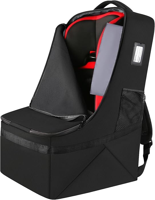 YOREPEK Padded Car Seat Travel Bag for Airplane, Gate Check Carseat Backpack for Air Travel, Baby... | Amazon (US)