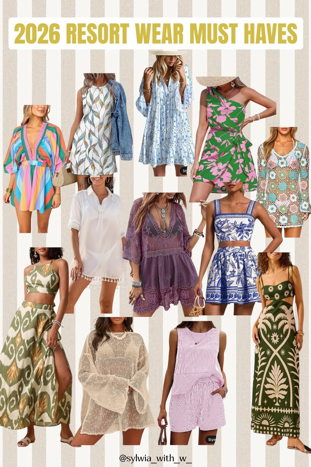 2026 Resort Wear MUST HAVES! Lots of Lily Pulitzer lookalikes. 

Get ready to book the flight! ✈️ This collection is full of the most vibrant, chic, and effortlessly stylish pieces for your next getaway. From eye-catching crochet knits and vibrant co-ord sets to gorgeous flowy maxi dresses and show-stopping prints, packing has never been easier.

These are the pieces that will turn heads whether you’re poolside or enjoying dinner on the beach. Which colorful look is coming with you? The pink wide-leg set or the colorful striped dress? Let me know below! 👇

#2026ResortWear #VacationOutfits #ResortFashion #TropicalStyle #LTKStyle #LTKFinds #ShopTheLook #CrochetKnit #MaxiDress, resort wear 2025, resort wear 2026 #ColorfulFashion #Beachwear #TravelStyle #Summer2026 vacation outfits beach, beach outfits, vacation oufits #vacationoutfitsbeach
#LTKFindsUnder50 
#LTKBeauty #LTKTravel