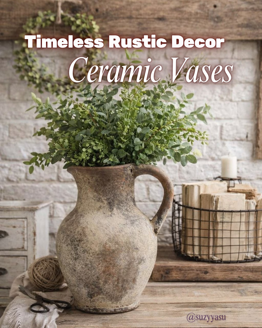 Rustic ceramic vases are one of my favorite ways to bring timeless charm into a home 🤍

This look blends farmhouse decor, organic modern style, and neutral textures to create a space that feels warm, cozy, and effortlessly elevated ✨

I love how these earthy pieces add depth, character, and a soft, lived-in feel to any corner.

I’ve linked similar pieces and some of my favorite finds here — perfect for creating a cozy, neutral, and timeless home. #ltkhome #fatmhousedecor

#LTKMothersDay #LTKU #LTKHome