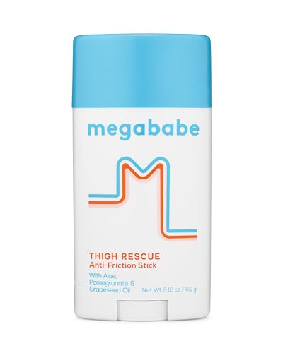 Megababe Thigh Rescue Anti-Chafe Stick | Prevents Skin Chafe & Irritation | Thighs, arms, Bra-Lin... | Amazon (US)