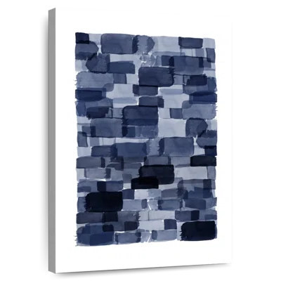 Avery Navy Blue Watercolor Block | Wayfair North America