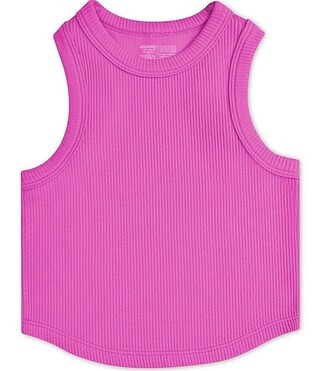 Iscream Big Girls Sleeveless Cropped Ribbed Racerback Tank Top | Dillard's | Dillard's