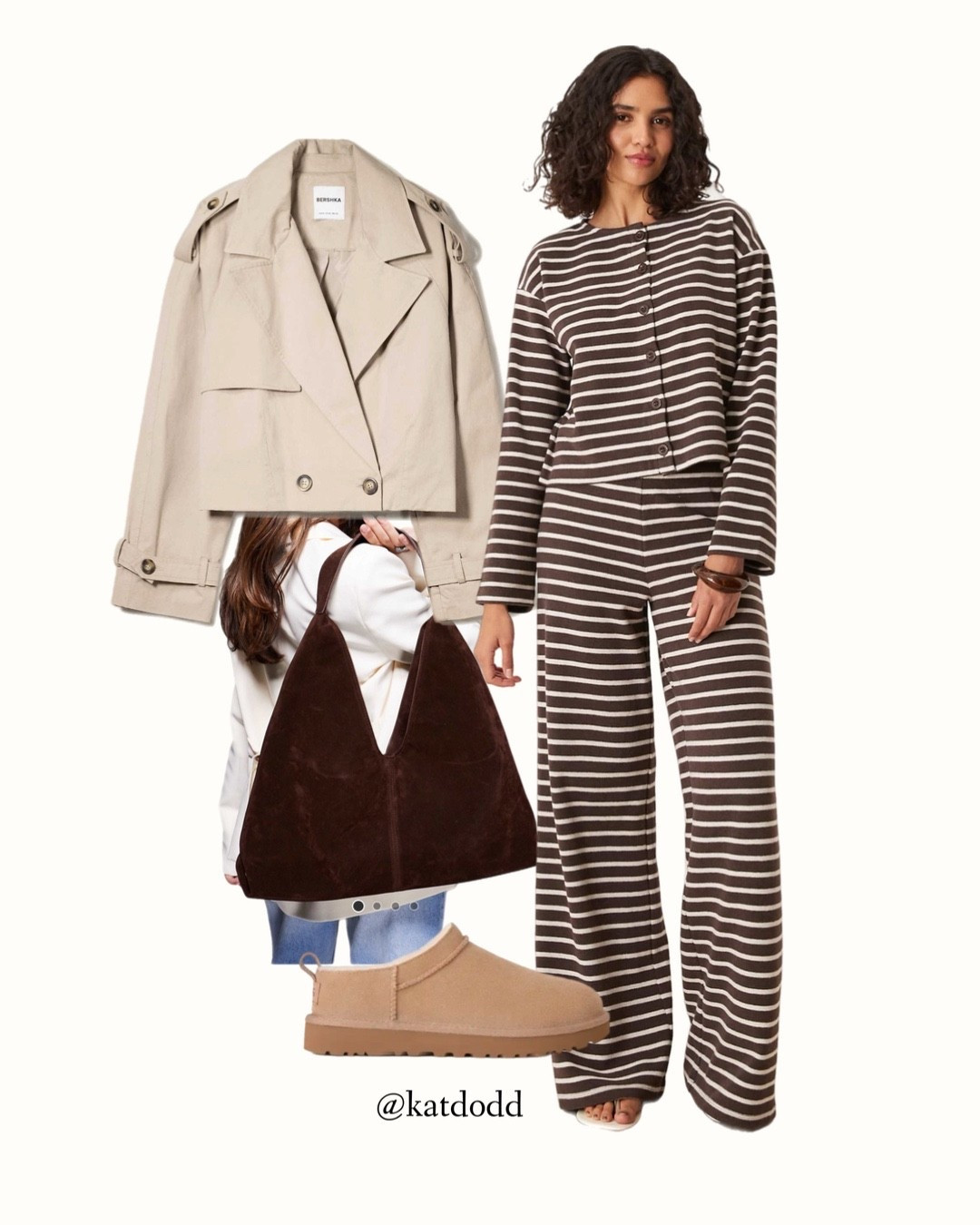 Obsessed with this stripe coord!!🤍🤍🤍

ASOS coords cropped trench micro ugh sand shoulder tote bag suede chocolate brown 


#LTKautumn #LTKstyletip #LTKuk