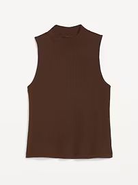 Fitted Sleeveless Mock-Neck Top for Women | Old Navy (US)