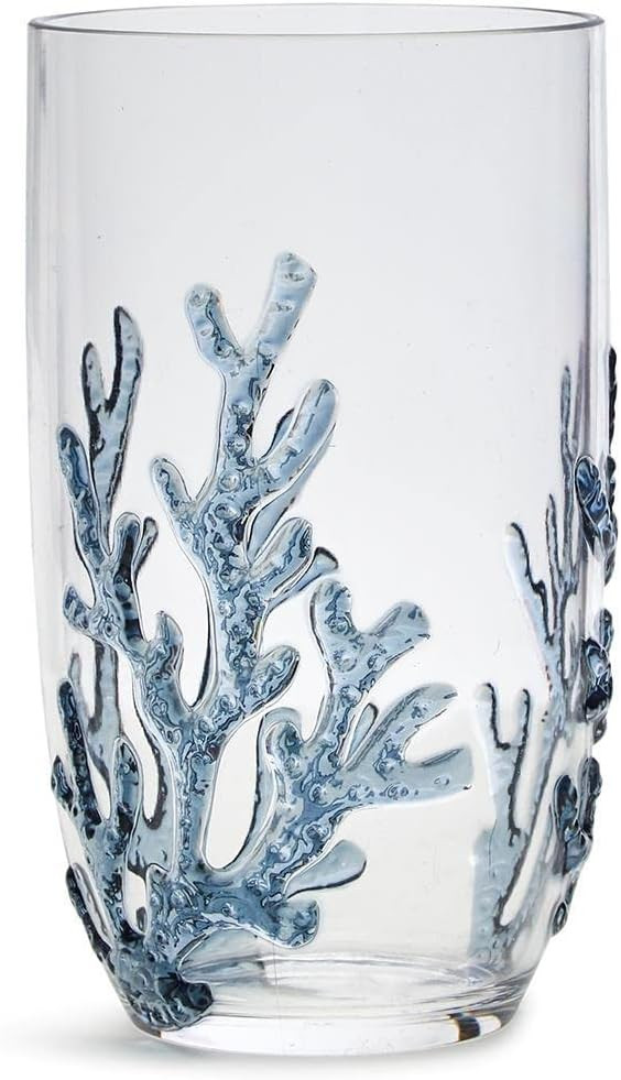 Two's Company Coral Reef Acrylic Highball Glass, 24 Oz | Amazon (US)